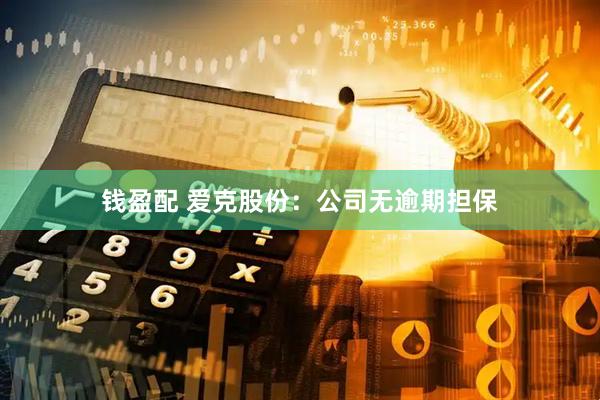 钱盈配 爱克股份：公司无逾期担保